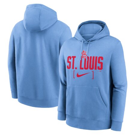 St. Louis Cardinals Club Slack Pullover Hoodie - Light Blue