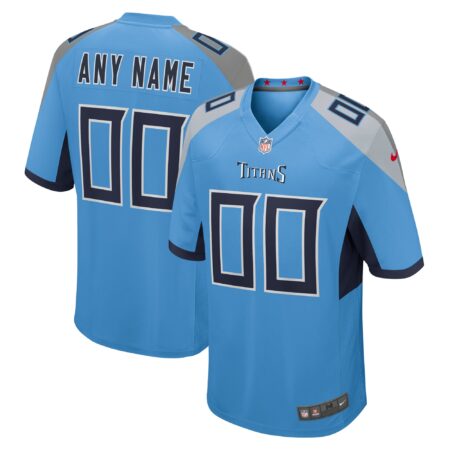 Tennessee Titans Alternate Custom Game Jersey - Light Blue