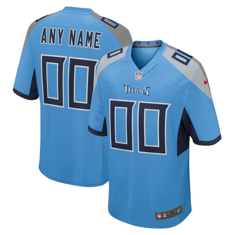 Tennessee Titans Alternate Custom Game Jersey - Light Blue