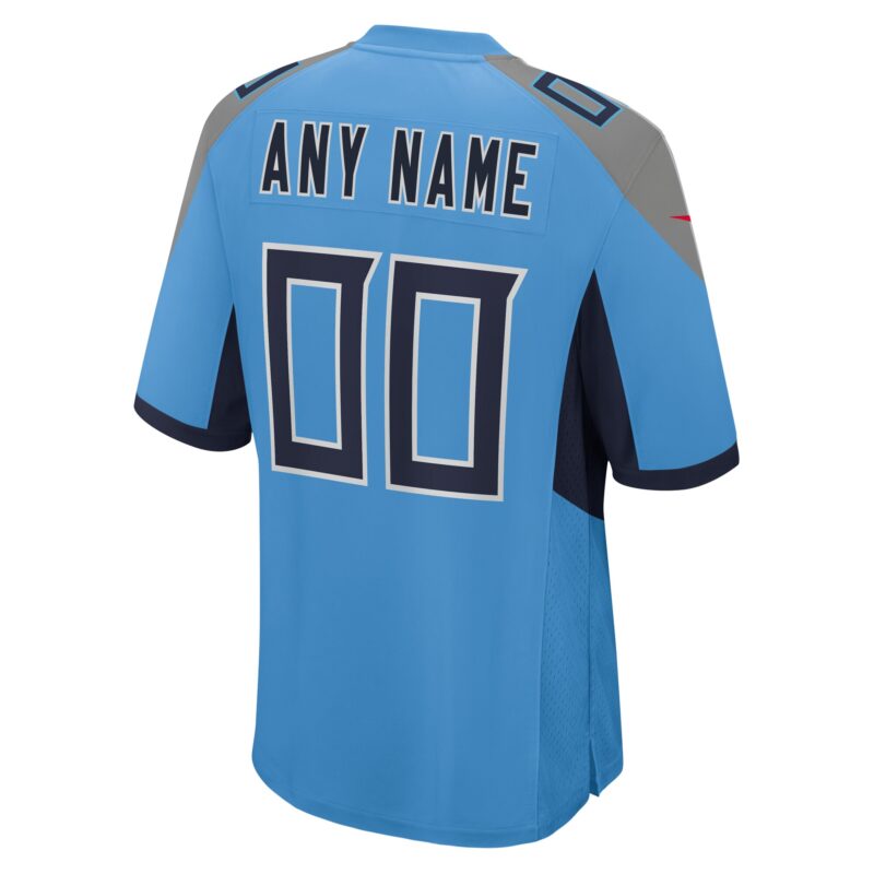 Tennessee Titans Alternate Custom Game Jersey - Light Blue - Image 3