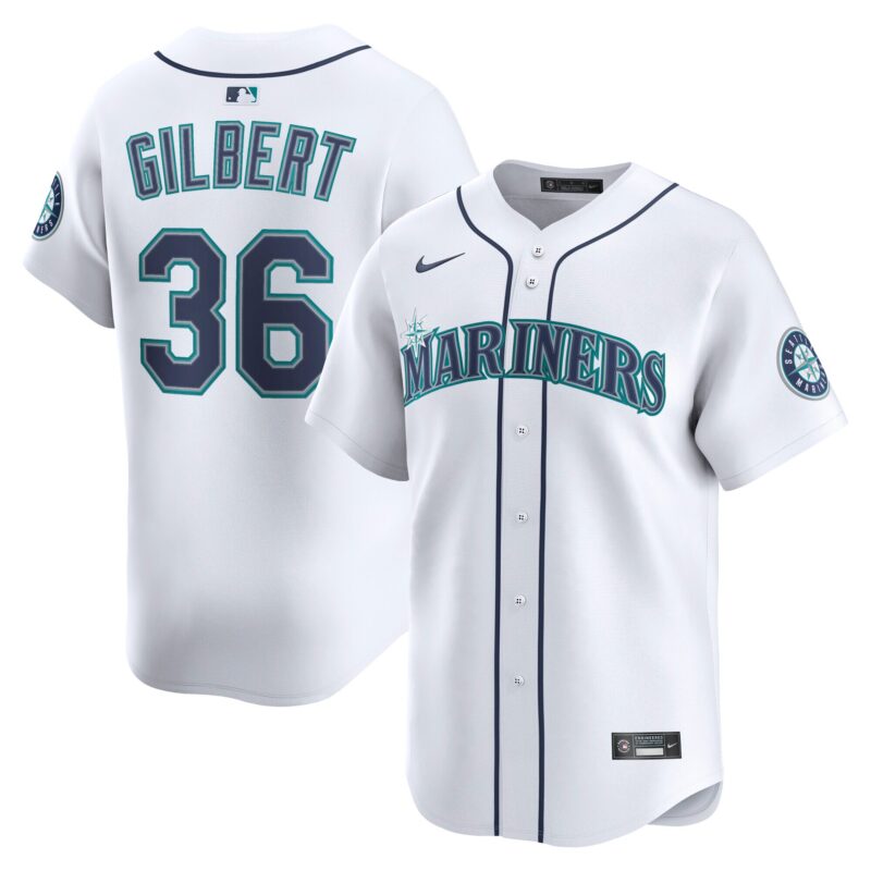 Logan Gilbert Seattle Mariners Alternate Limited Player Jersey - White