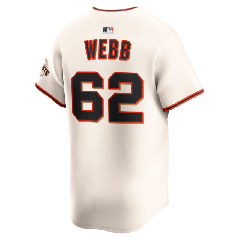 Logan Webb San Francisco Giants Home Limited Player Jersey - Cream - Image 3