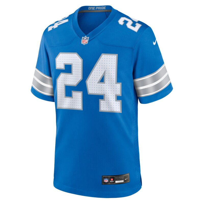 Loren Strickland Detroit Lions Team Game Jersey - Blue - Image 2