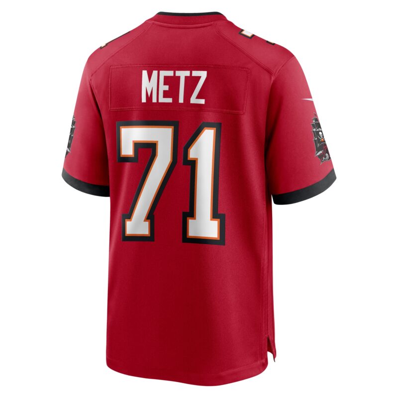 Lorenz Metz Tampa Bay Buccaneers Game Jersey - Red - Image 3