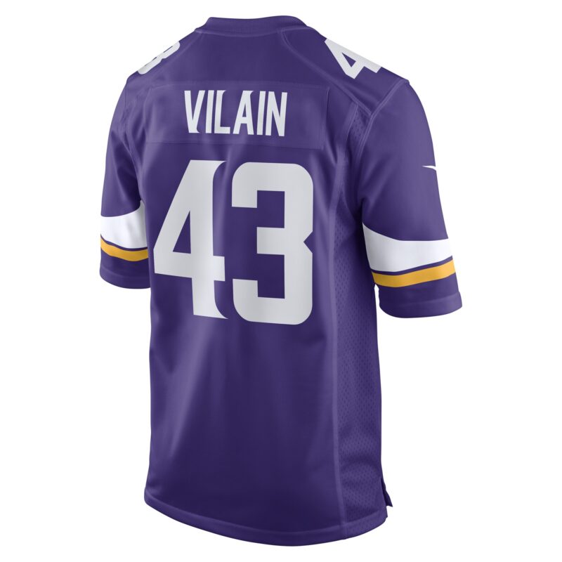 Luiji Vilain Minnesota Vikings Game Player Jersey - Purple - Image 3