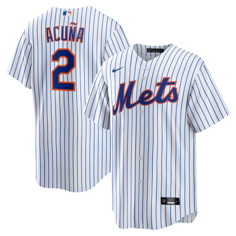 Luisangel Acuña New York Mets Home Player Jersey - White