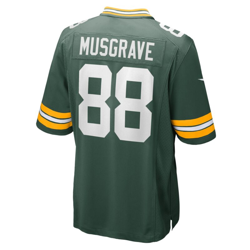 Luke Musgrave Green Bay Packers Game Jersey - Green - Image 3