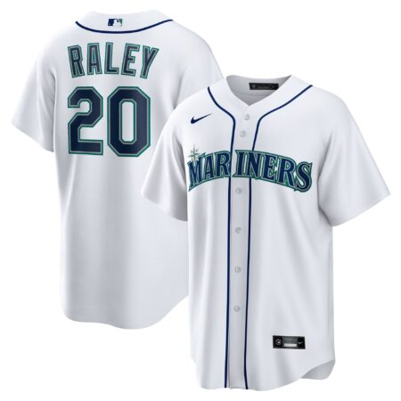 Luke Raley Seattle Mariners Home Jersey - White
