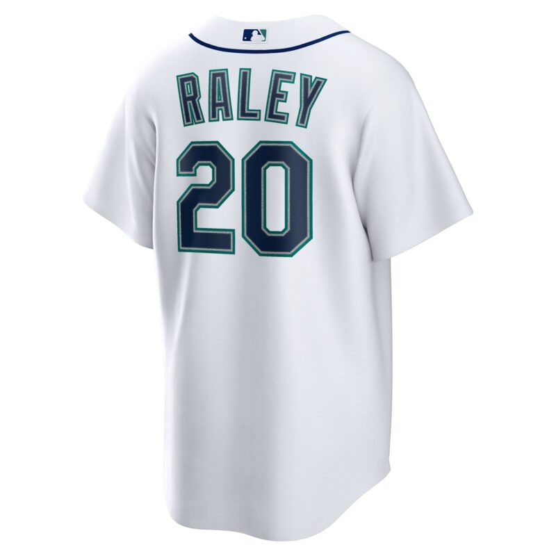 Luke Raley Seattle Mariners Home Jersey - White - Image 3