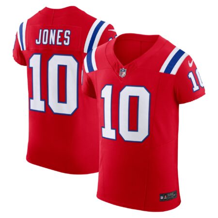 Mac Jones New England Patriots Alternate Vapor F.U.S.E. Elite Jersey - Red