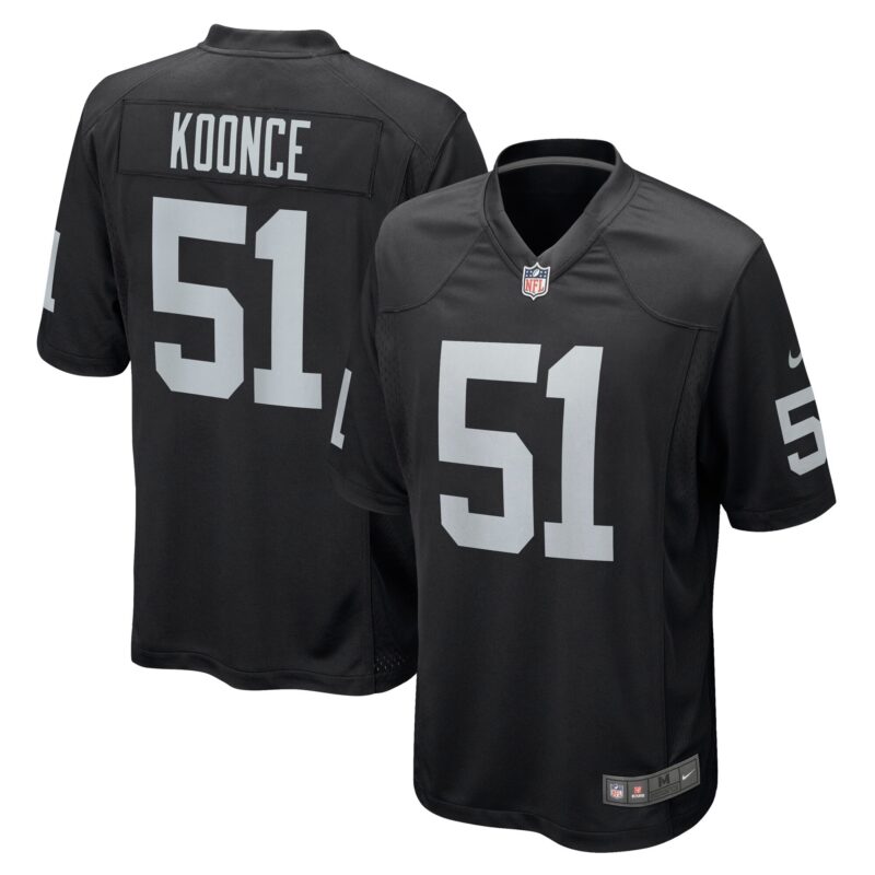 Malcolm Koonce Las Vegas Raiders Game Jersey - Black