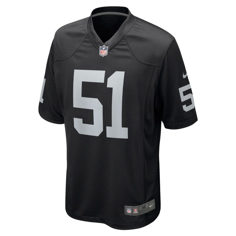 Malcolm Koonce Las Vegas Raiders Game Jersey - Black - Image 2