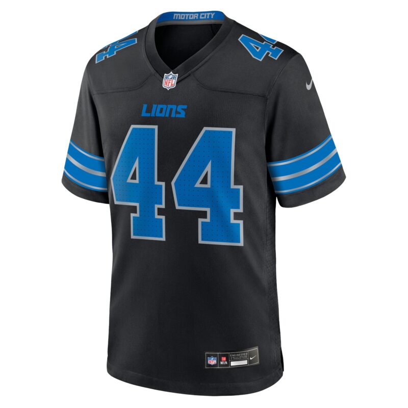 Malcolm Rodriguez Detroit Lions 2nd Alternate Game Jersey - Black - Image 2