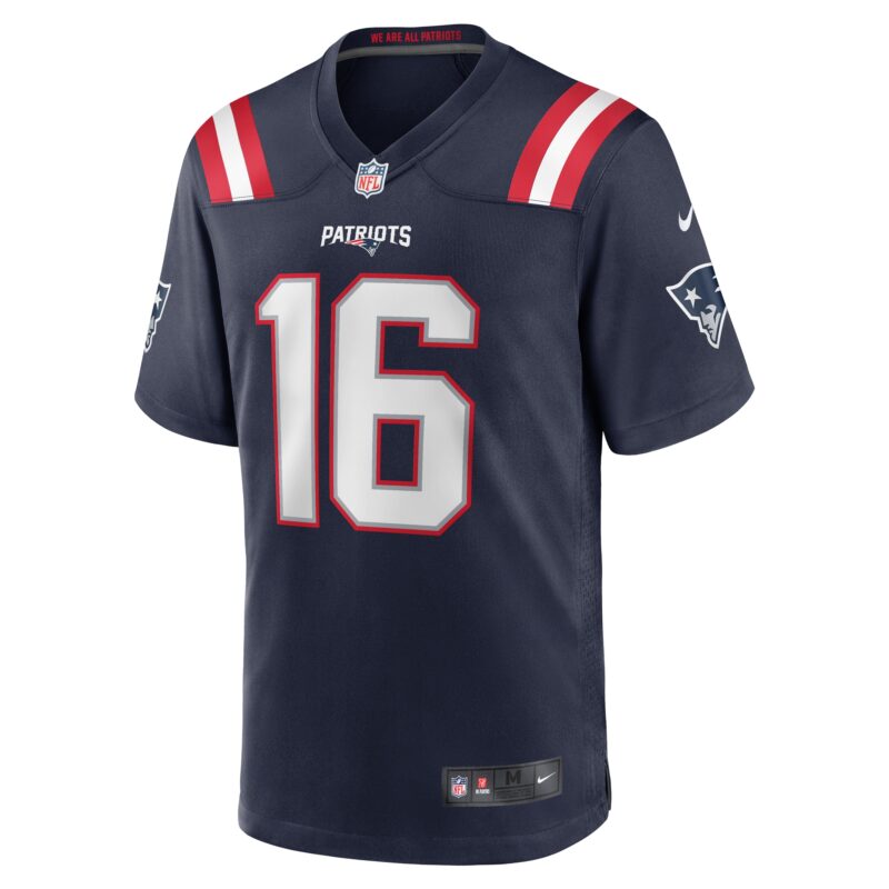 Malik Cunningham New England Patriots Team Game Jersey - Navy - Image 2