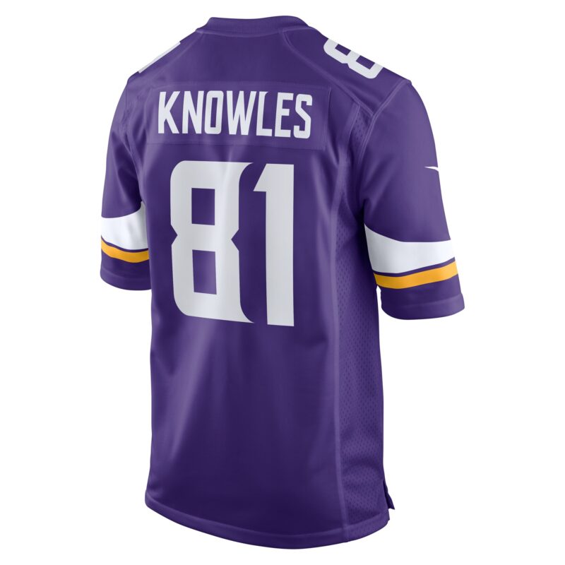 Malik Knowles Minnesota Vikings Team Game Jersey - Purple - Image 3
