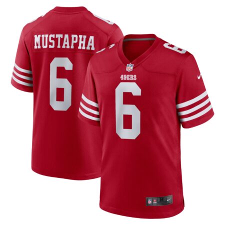 Malik Mustapha San Francisco 49ers Game Jersey - Scarlet