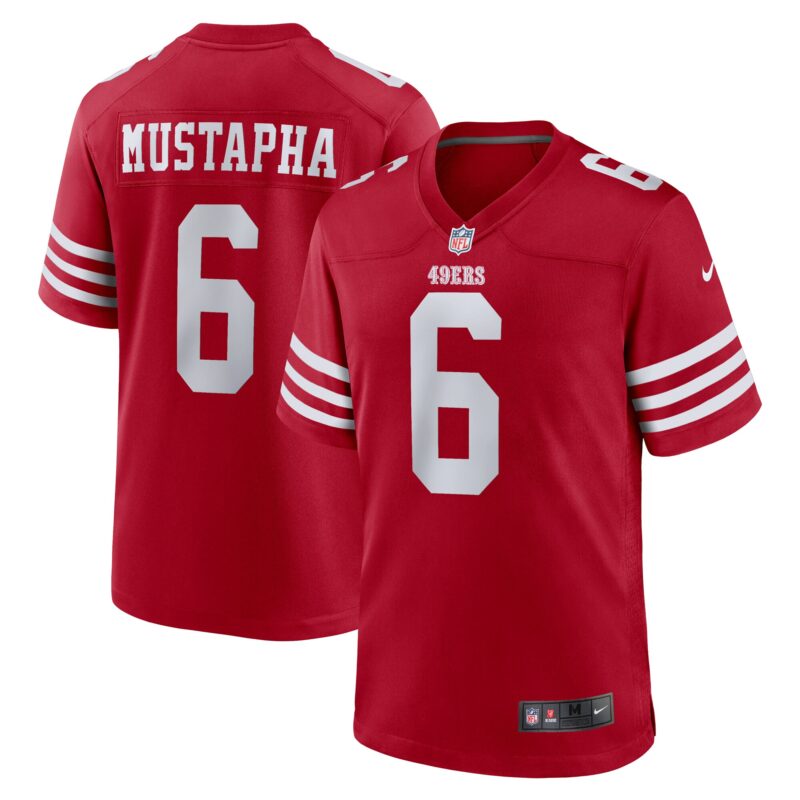Malik Mustapha San Francisco 49ers Game Jersey - Scarlet