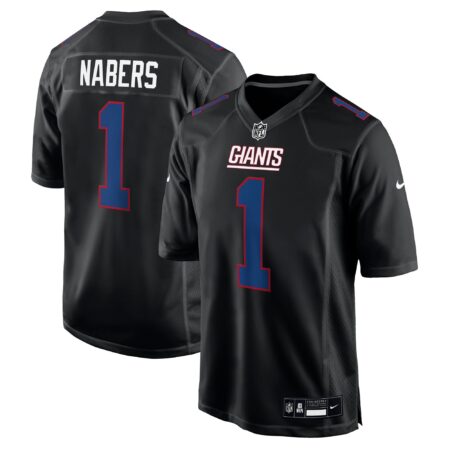 Malik Nabers New York Giants Fashion Jersey - Carbon Black