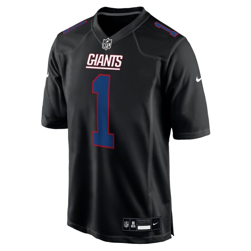 Malik Nabers New York Giants Fashion Jersey - Carbon Black - Image 2