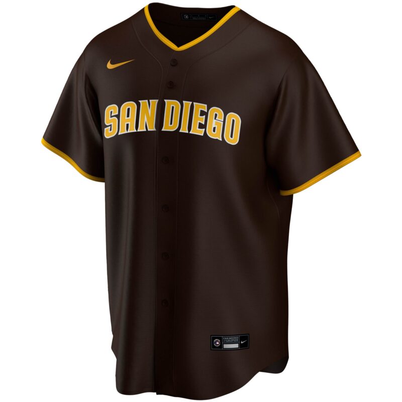Manny Machado San Diego Padres Alternate Player Jersey - Brown - Image 2