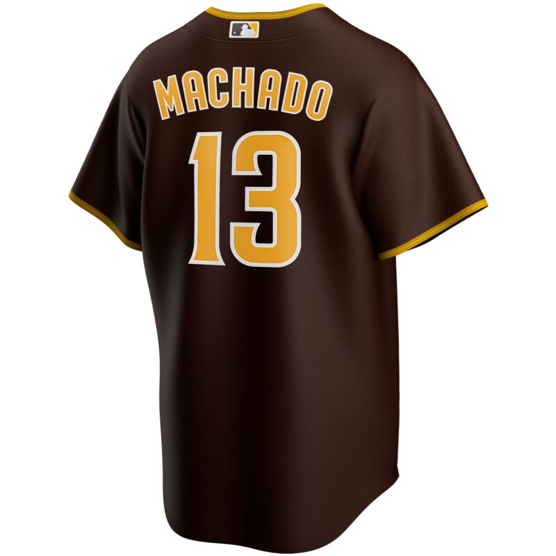 Manny Machado San Diego Padres Alternate Player Jersey - Brown - Image 3