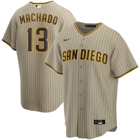 Manny Machado San Diego Padres Alternate Player Jersey - Tan