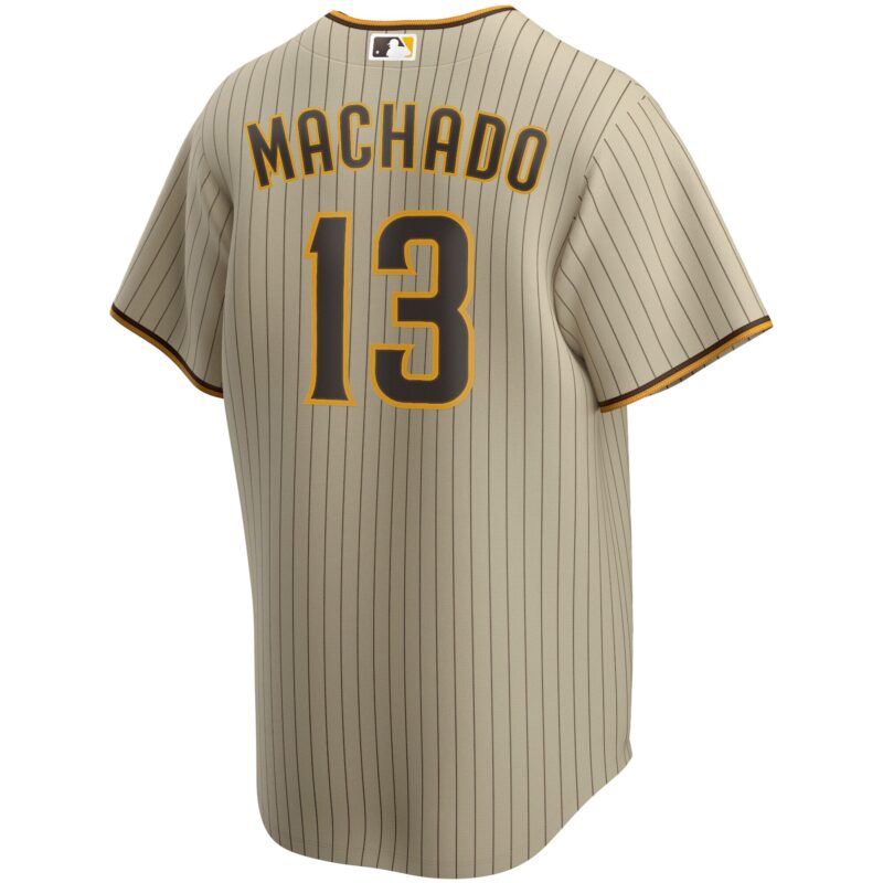 Manny Machado San Diego Padres Alternate Player Jersey - Tan - Image 3
