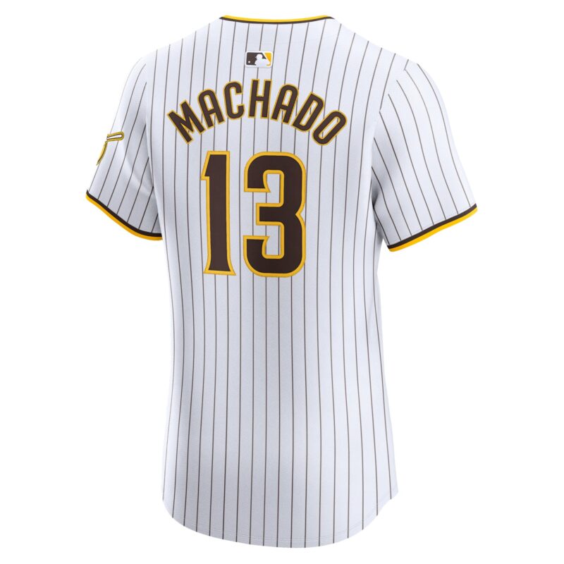Manny Machado San Diego Padres Home Elite Jersey - White - Image 3