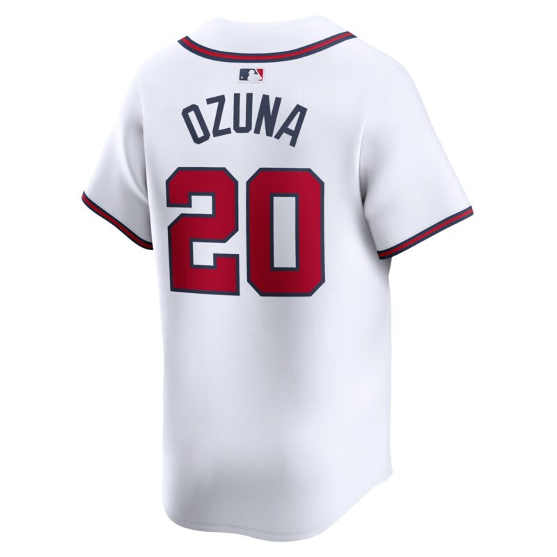 Marcell Ozuna Atlanta Braves Home Limited Player Jersey - White - Image 3