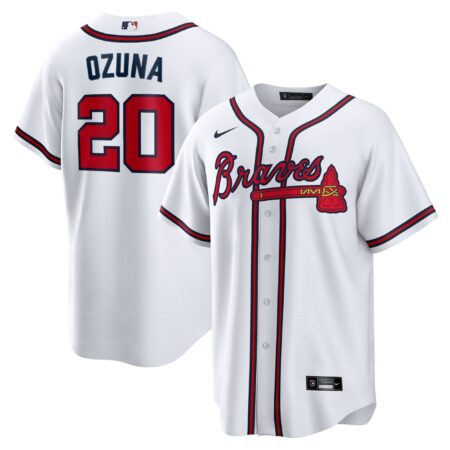 Marcell Ozuna Atlanta Braves Home Jersey - White