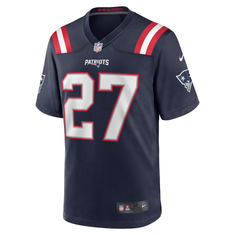 Marcellas Dial Jr. New England Patriots Game Jersey - Navy - Image 2