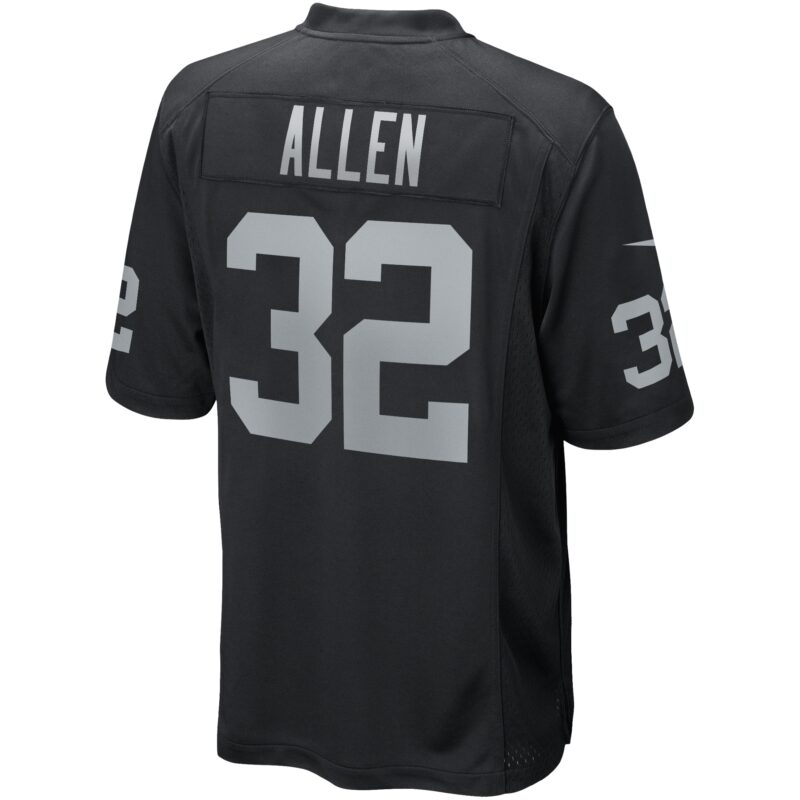 Marcus Allen Las Vegas Raiders Game Retired Player Jersey - Black - Image 3
