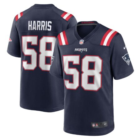 Marcus Harris New England Patriots Team Game Jersey - Navy