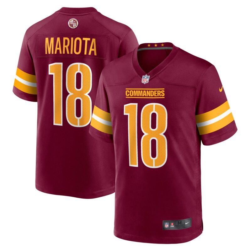 Marcus Mariota Washington Commanders Game Jersey - Burgundy