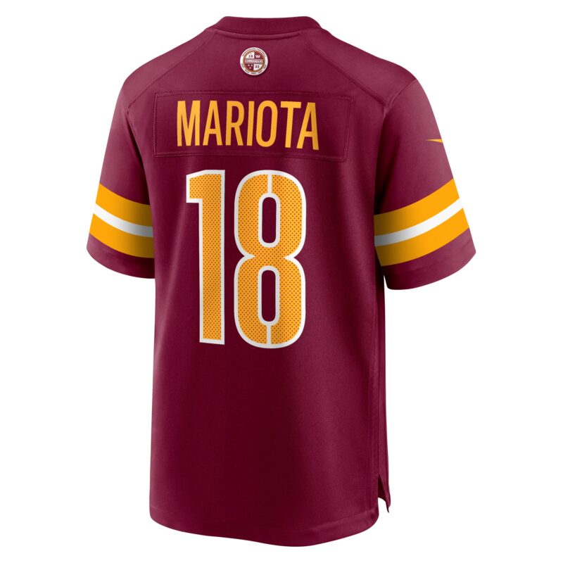 Marcus Mariota Washington Commanders Game Jersey - Burgundy - Image 3
