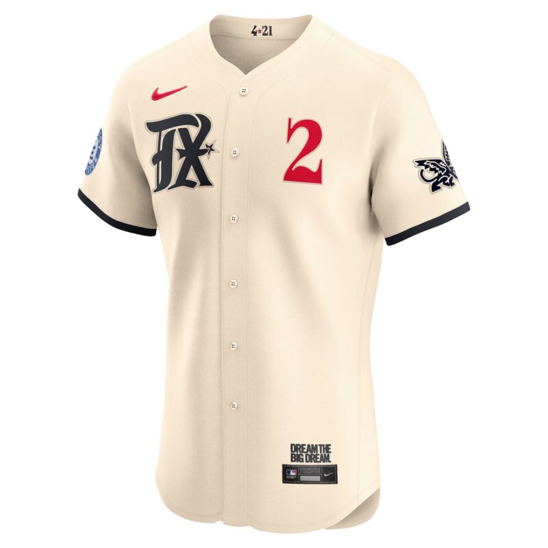 Marcus Semien Texas Rangers City Connect Elite Jersey - Cream - Image 2
