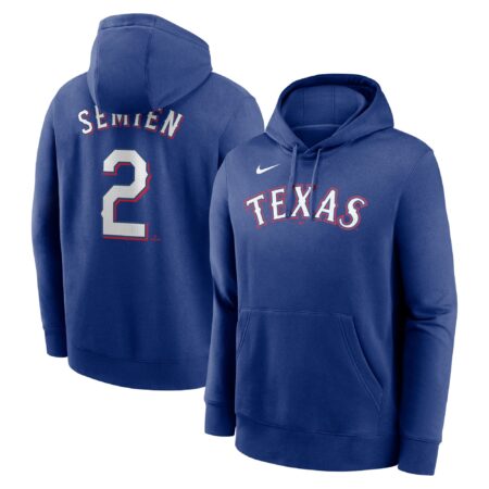 Marcus Semien Texas Rangers Player Name & Number Club Pullover Hoodie - Royal