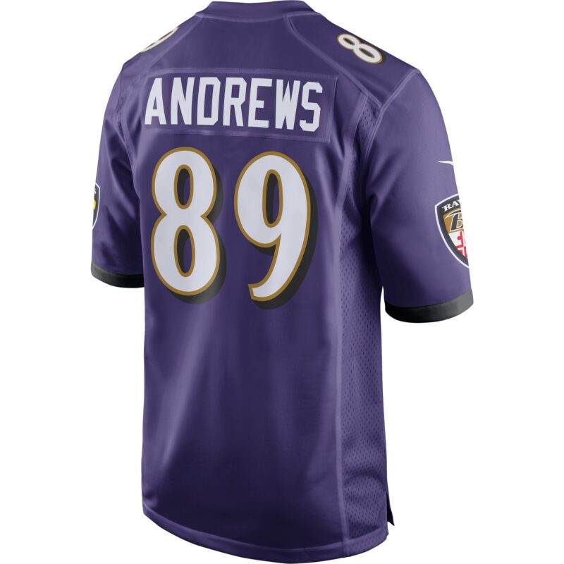 Mark Andrews Baltimore Ravens Game Jersey - Purple - Image 3