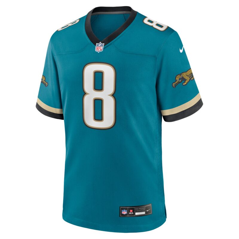 Mark Brunell Jacksonville Jaguars Prowler Throwback Retired Player Game Jersey - Teal - Image 2