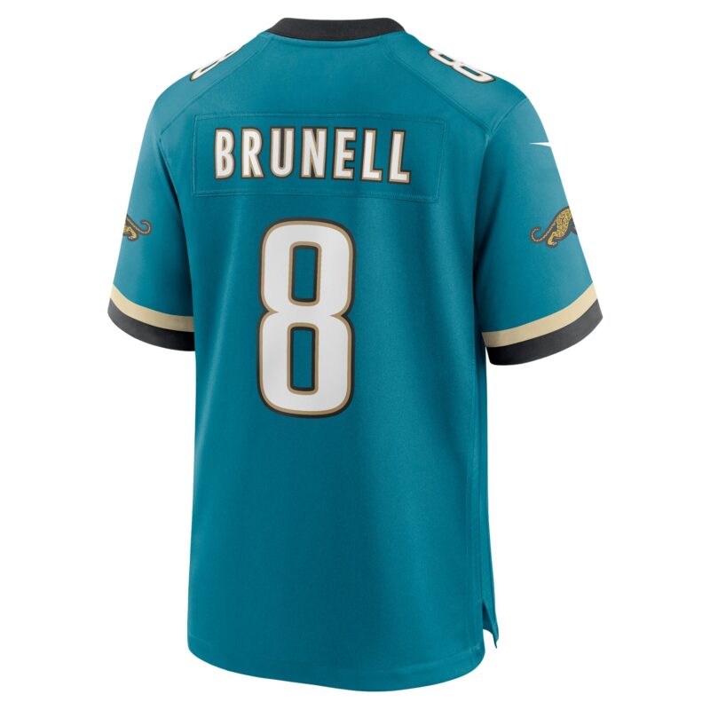 Mark Brunell Jacksonville Jaguars Prowler Throwback Retired Player Game Jersey - Teal - Image 3