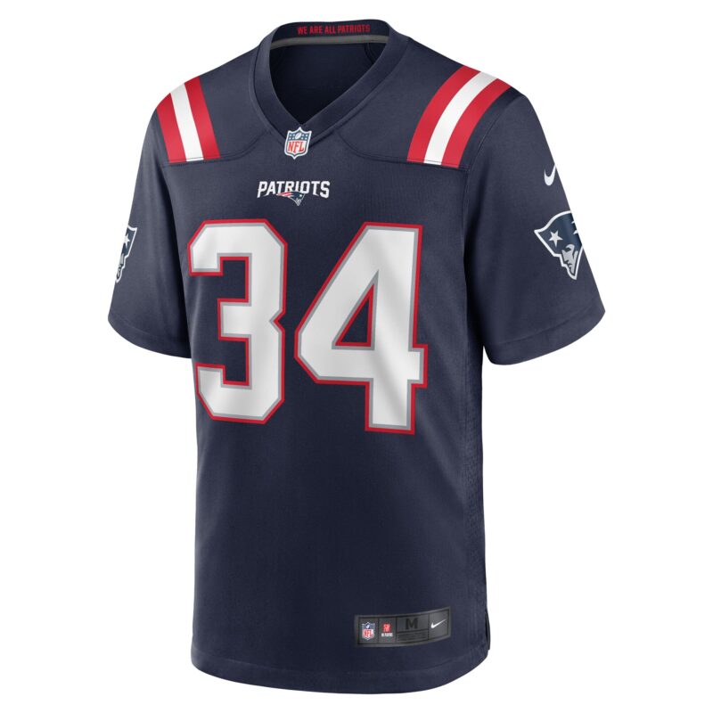 Mark Perry New England Patriots Team Game Jersey - Navy - Image 2
