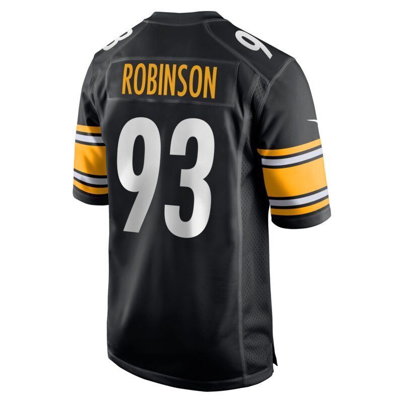 Mark Robinson Pittsburgh Steelers Game Player Jersey - Black - Image 3