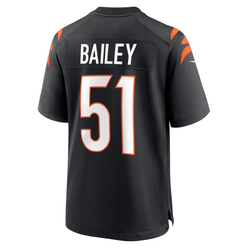 Markus Bailey Cincinnati Bengals Game Jersey - Black - Image 3