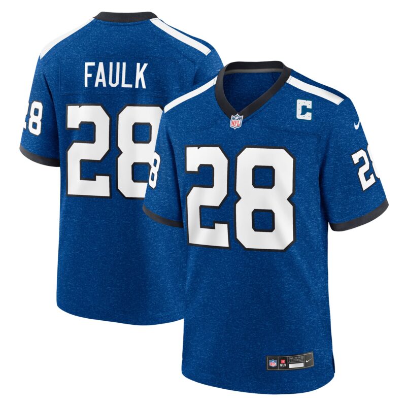 Marshall Faulk Indianapolis Colts Indiana Nights Alternate Game Jersey - Royal