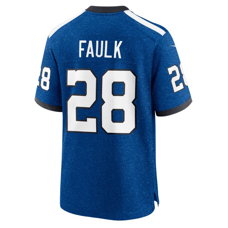 Marshall Faulk Indianapolis Colts Indiana Nights Alternate Game Jersey - Royal - Image 3