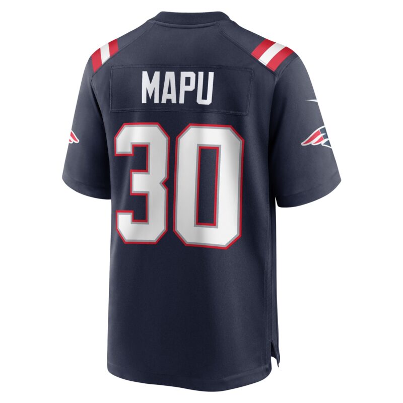 Marte Mapu New England Patriots Team Game Jersey - Navy - Image 3