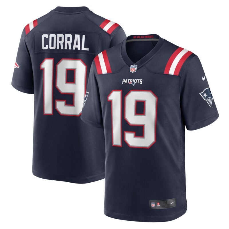 Matt Corral New England Patriots Team Game Jersey - Navy