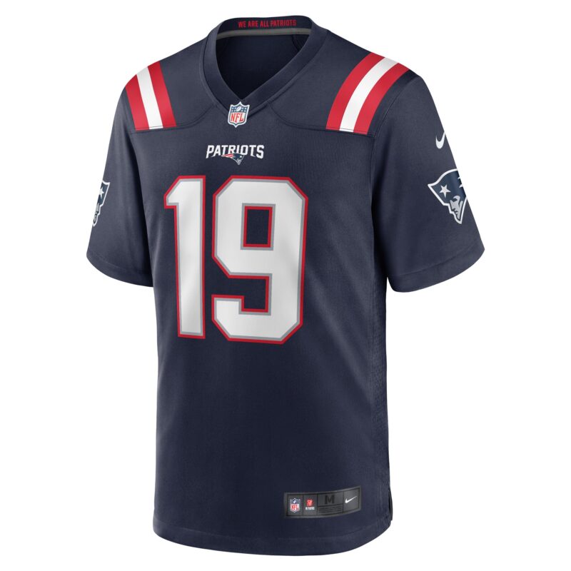 Matt Corral New England Patriots Team Game Jersey - Navy - Image 2