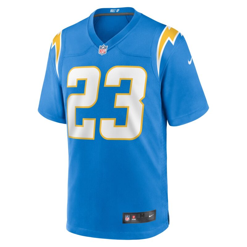 Matt Hankins Los Angeles Chargers Team Game Jersey - Powder Blue - Image 2