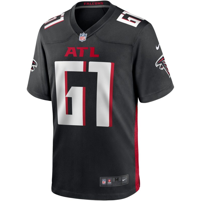 Matt Hennessy Atlanta Falcons Player Game Jersey - Black - Image 2